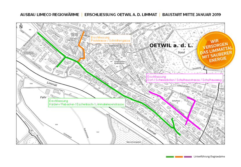 Erschliessung Oetwil | Baustart Mitte Januar 2019