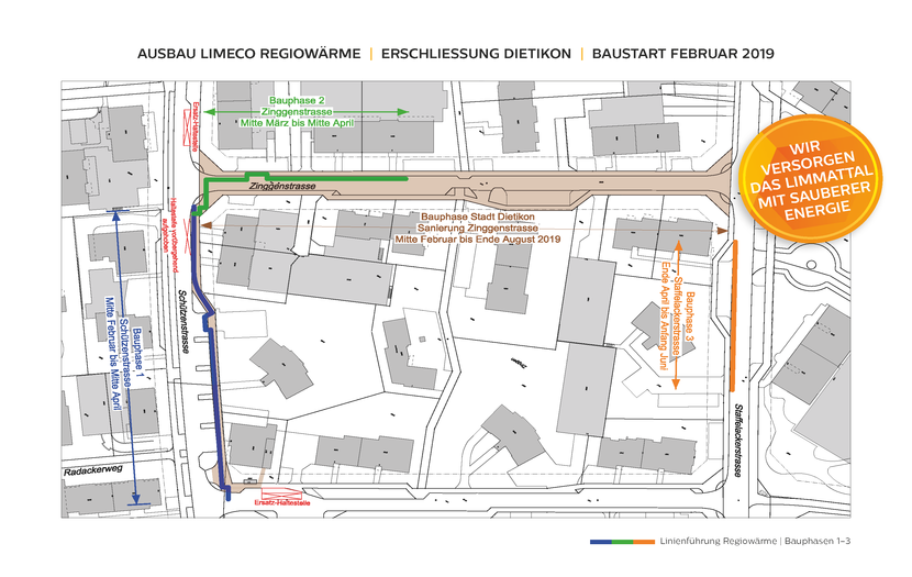 Ausbau Limeco Regiowärme nach Dietikon