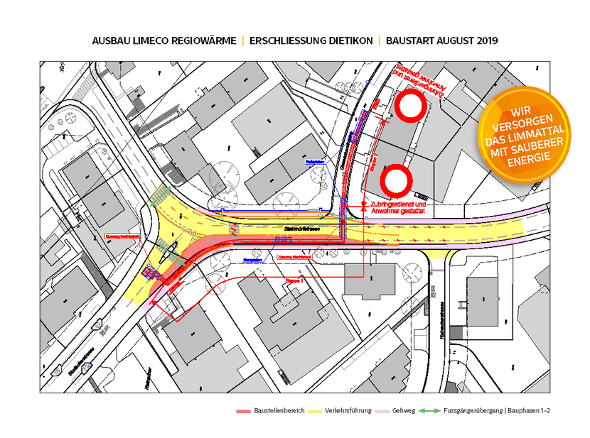 Ausbau Limeco Regiowärme in Dietikon