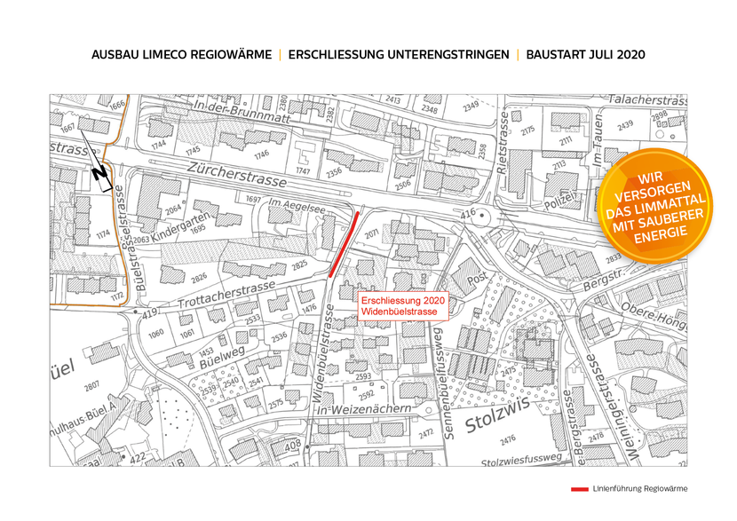 Ausbau Limeco Regiowärme in Unterengstringen