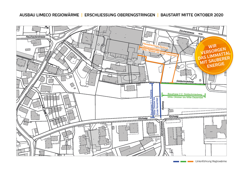 Ausbau Limeco Regiowärme in Oberengstringen