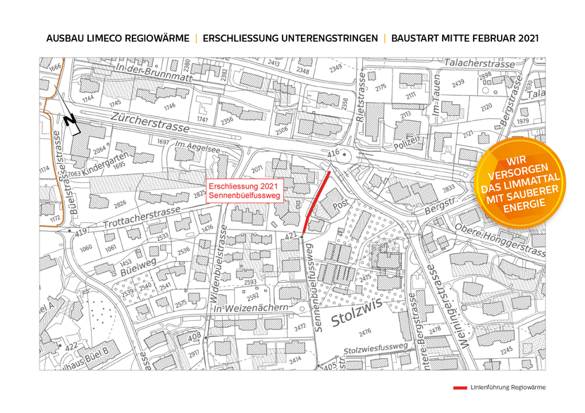 Ausbau Limeco Regiowärme in Unterengstringen